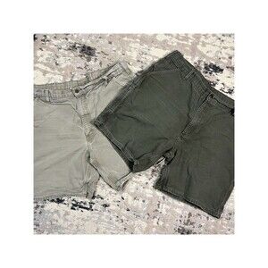 Lot of 2 Men's Carhartt B25 MOS DES Shorts 42x8 Canvas Duck Carpenter Cargo